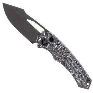 Heretic Knives Heretic Pariah Manual Camo Carbon Fiber DLC - Button Lock Folder