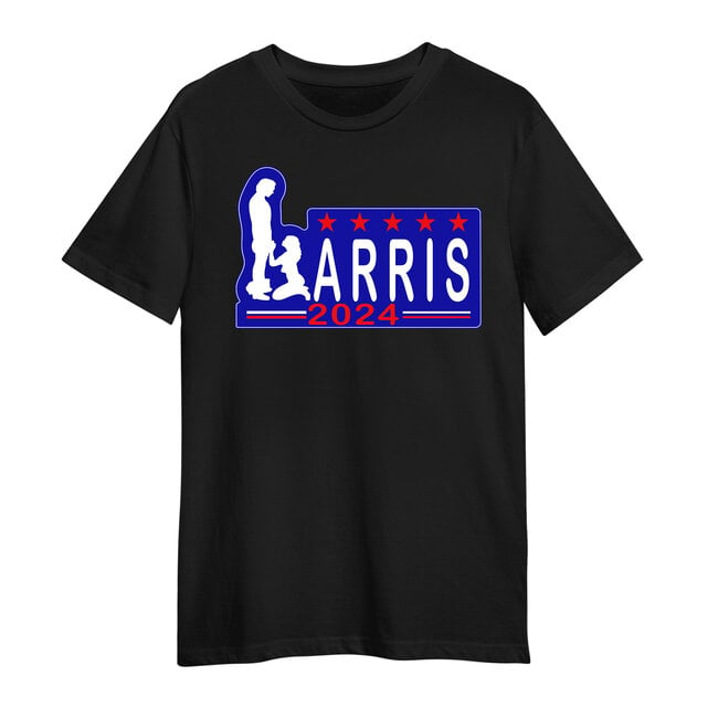 SLE Customs Hilarious Kamala Harris 2024 T-Shirt - "On Her Knees"