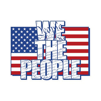 SLE Customs "We The People" American Flag Sticker - 6" Wide