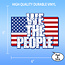 SLE Customs "We The People" American Flag Sticker - 6" Wide