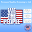 SLE Customs "We The People" American Flag Sticker - 6" Wide