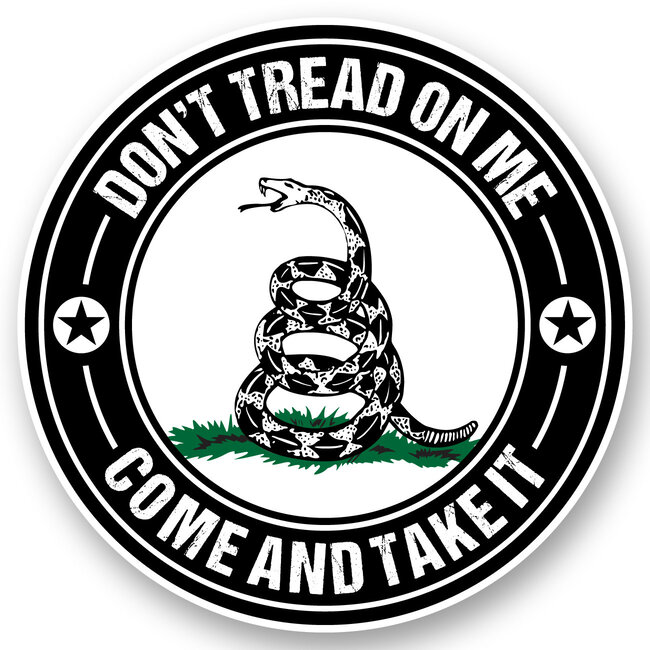 SLE Customs Gadsden "Don't Tread on Me - Come and Take It" 4" Sticker