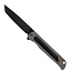 Medford Knife & Tool Medford T-Bone – S45VN DLC Tanto Blade, Tumbled Black G10 Handle, Flamed Hardware