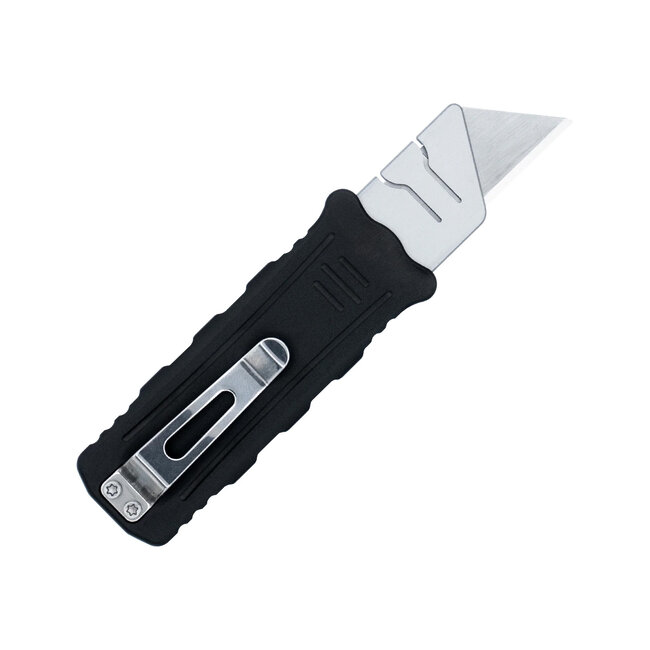 Cobratec OTF Side Button Utility Knife Black - CobraTec Knives | Precision EDC Tool