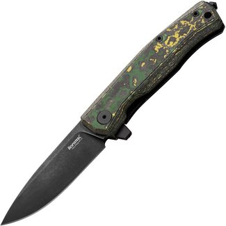 LionSTEEL LionSTEEL Myto Magnacut Knife – Fat Carbon, Black Ti, 3.25"