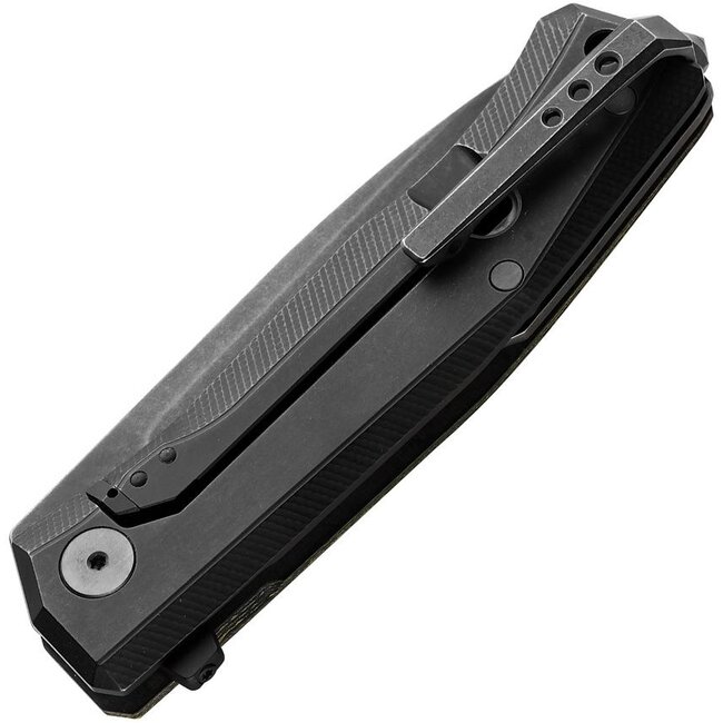 LionSTEEL LionSTEEL Myto Magnacut Knife – Fat Carbon, Black Ti, 3.25"