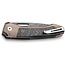LionSTEEL LionSTEEL Twain Damascus Knife – Bronze Ti, Carbon Fiber, 3.13" Blade