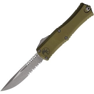 Microtech Knives Microtech Hera II Mini OTF – Serrated Apocalyptic Blade, OD Green