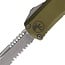 Microtech Knives Microtech Hera II Mini OTF – Serrated Apocalyptic Blade, OD Green