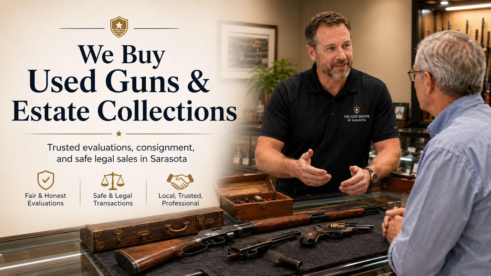 We Buy Used Guns, Estate Firearm Collections & Inherited Firearms in Sarasota