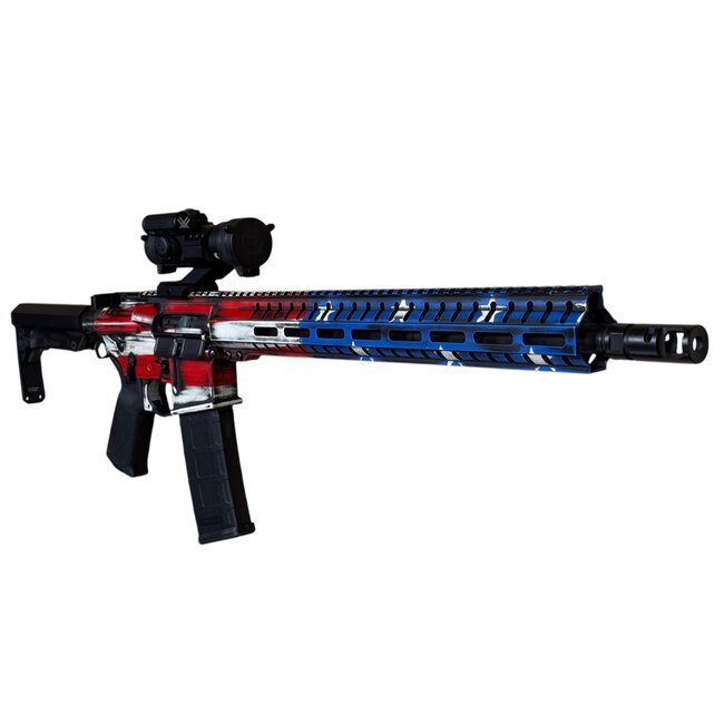 CMMG CMMG RESOLUTE MK4 5.56 NATO — Red, White & Blue — Like New