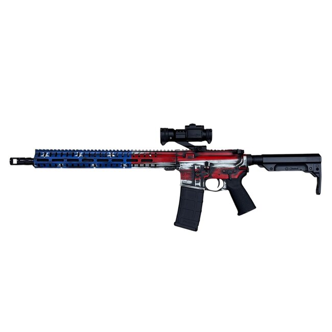 CMMG CMMG RESOLUTE MK4 5.56 NATO — Red, White & Blue — Like New