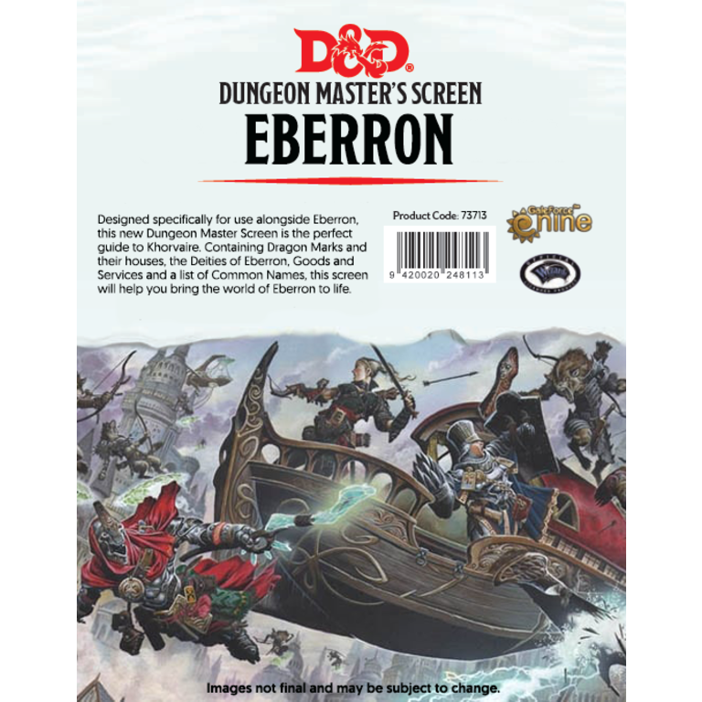 Dungeons & Dragons 5th edition Eberron Rising from the Last War Dungeon master