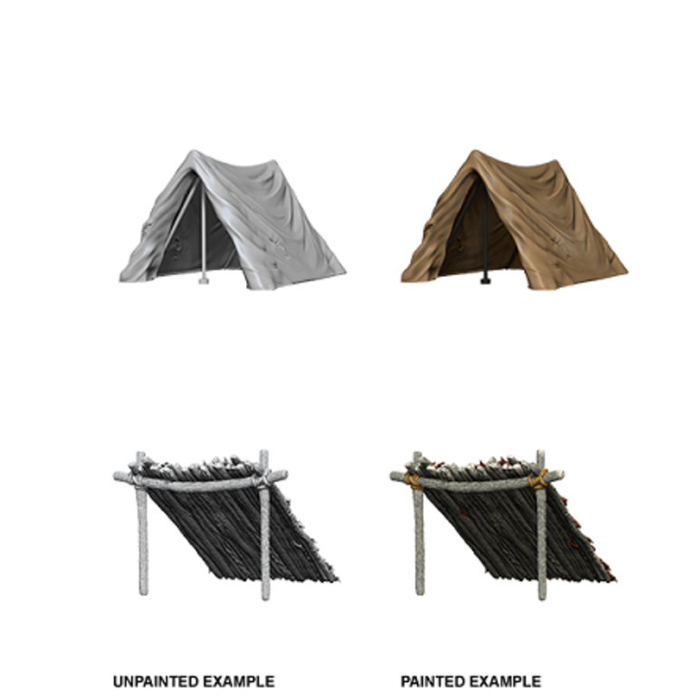Deep Cuts Unpainted Minis - Tent & Lean-To