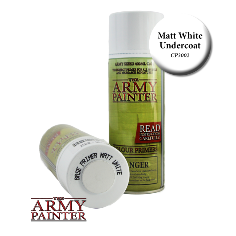 Army Painter (AP) Colour Primer (Spray can) - Matt White Undercoat