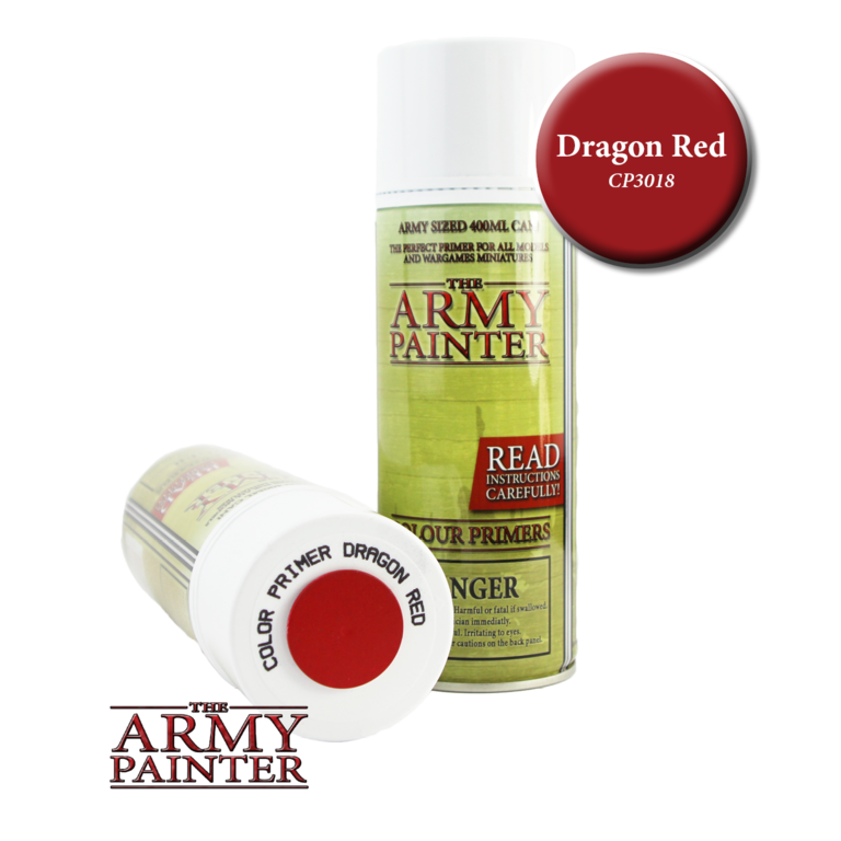 Army Painter (AP) Colour Primer (Spray can) - Dragon Red
