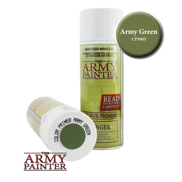 Army Painter (AP) Colour Primer (Spray can) - Army Green