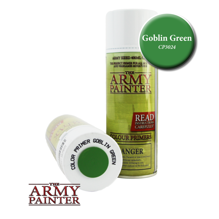 Army Painter (AP) Colour Primer (Spray can) - Goblin Green