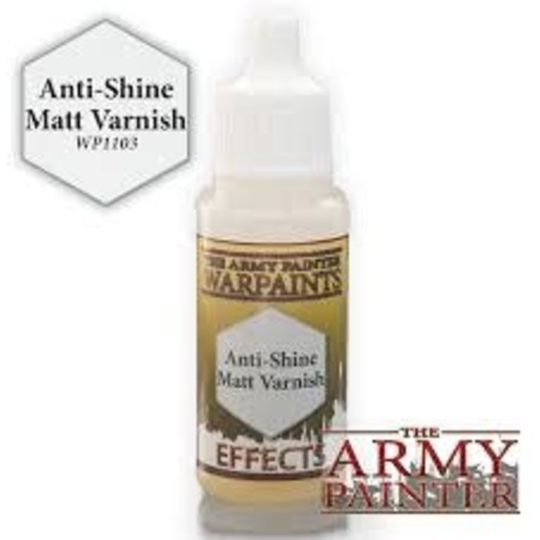 Army Painter (AP) Warpaints - Anti-Shine Matt Varnish 18ml