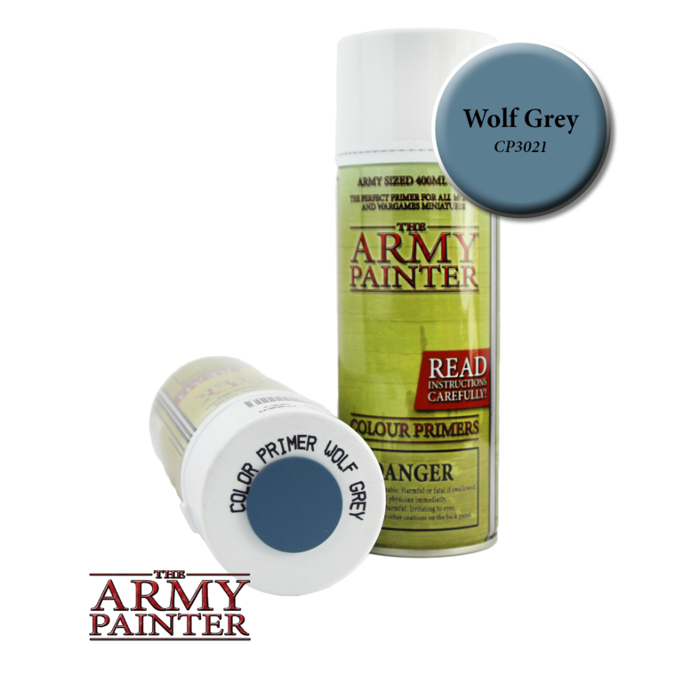 Army Painter (AP) Colour Primer (Spray can) - Wolf Grey
