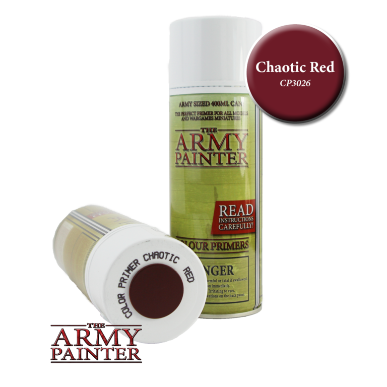 Army Painter (AP) Colour Primer (Spray can) - Chaotic Red