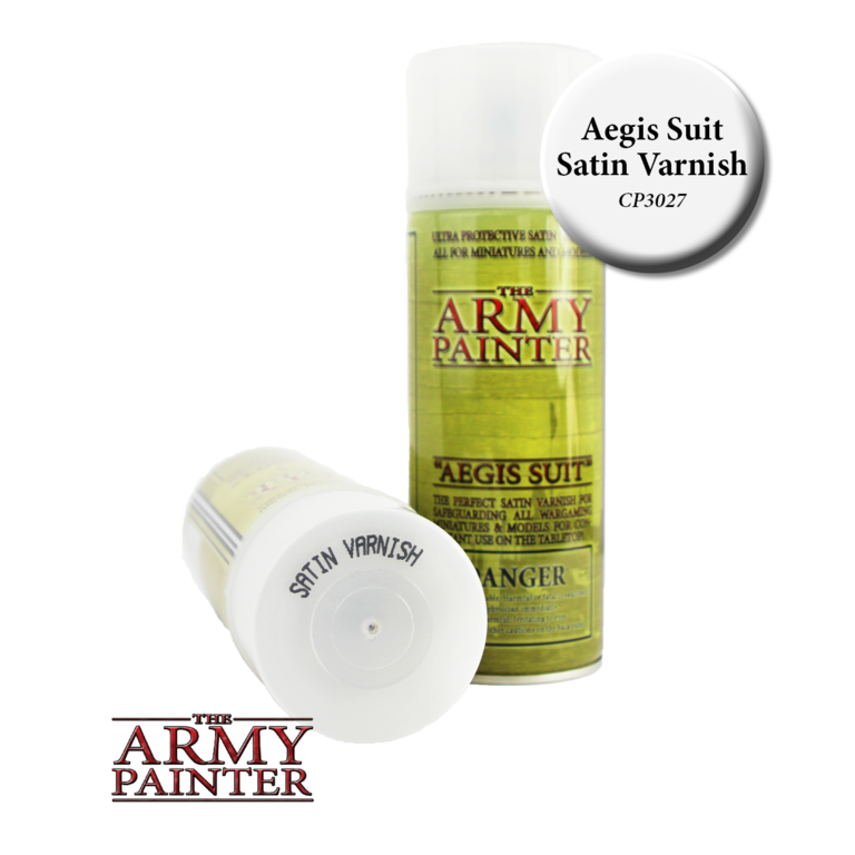 Army Painter (AP) Colour Primer (Spray can) - Aegis Suit Satin Varnish