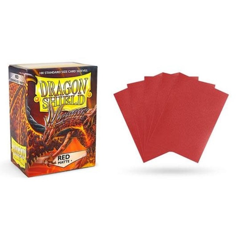 Dragon Shield (DS) Box of 100 in Matte Red