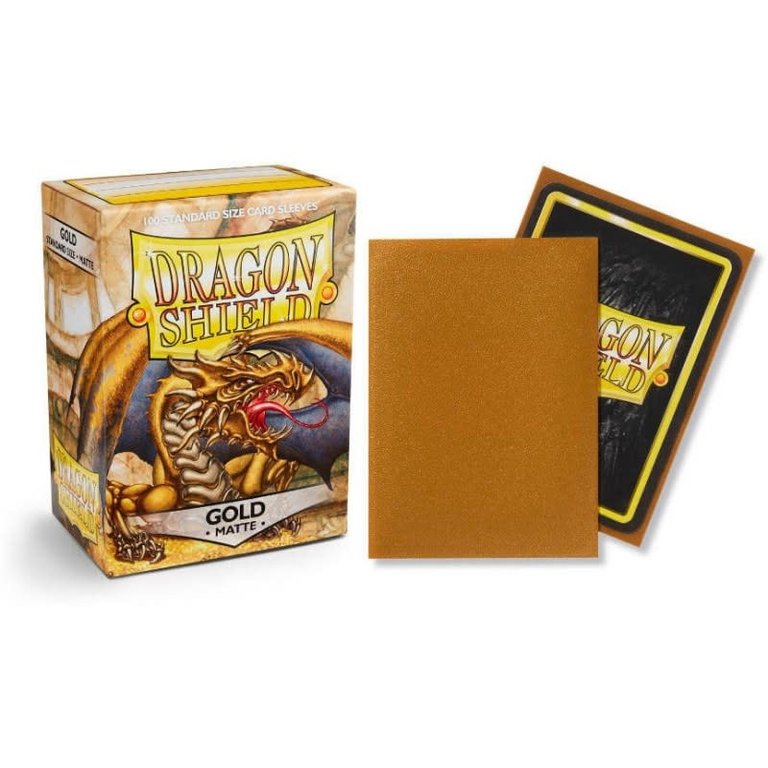 Dragon Shield (Dragon Shield) Matte Gold - 100 Unités - 63mm x 88mm