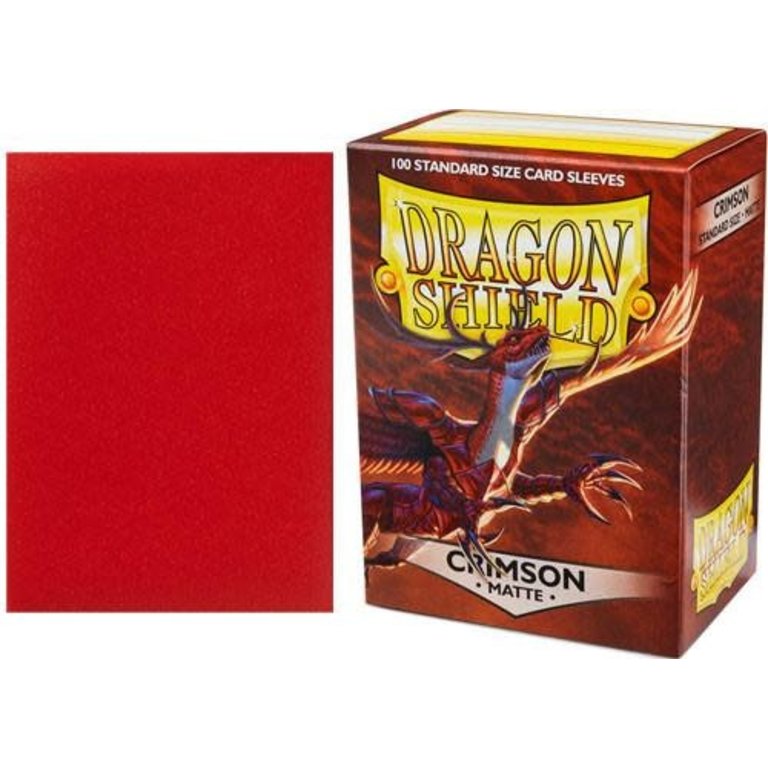 Dragon Shield (Dragon Shield) Matte Crimson - 100 Unités - 63mm x 88mm