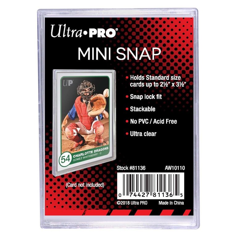 Ultra Pro (UP) Mini Snap - 1 Unité - 63.5mm x 89mm