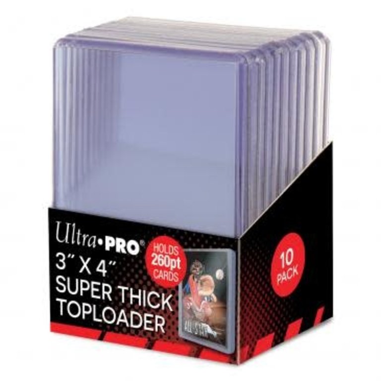 Ultra Pro (UP) Thick Toploader 260pt. - 10 Unités - 63.5mm x 89mm