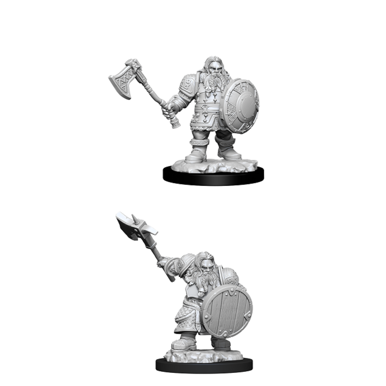 Nolzur's Marvelous Unpainted Miniatures  - Dwarf Male Fighter