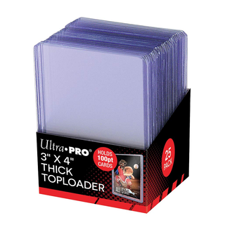 Ultra Pro (UP) Thick Toploader - 25 Unités - 3" x 4"mm