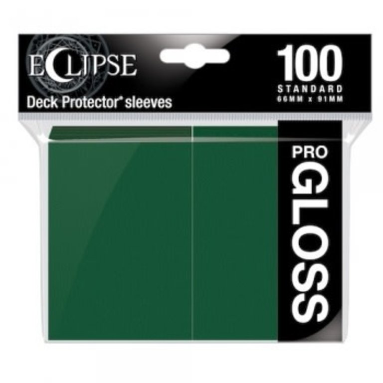 Ultra Pro (UP) Eclipse Gloss - Forest Green - 100 Unités - 66mm x 91mm