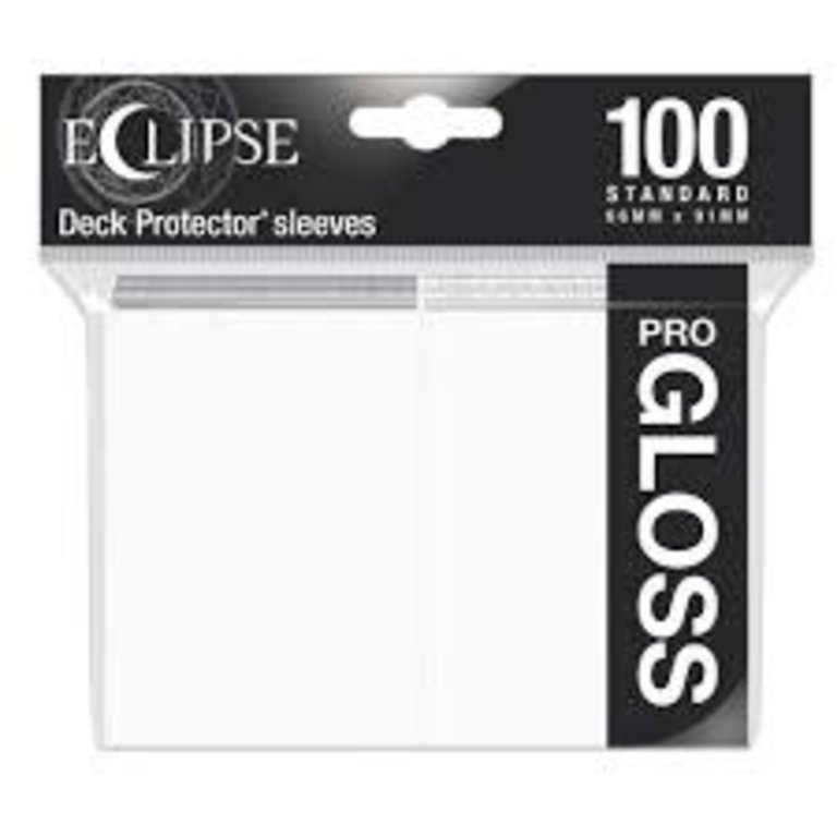 Ultra Pro (UP) Eclipse Gloss - Artic White - 100 Unités - 66mm x 91mm
