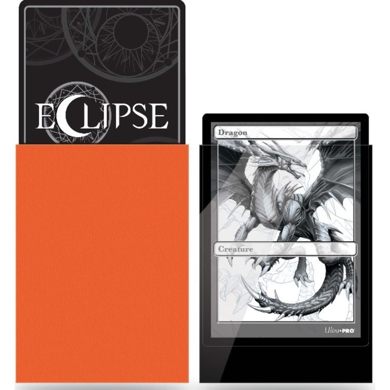 Ultra Pro (UP) Eclipse Gloss - Pumpkin Orange - 100 Unités - 66mm x 91mm