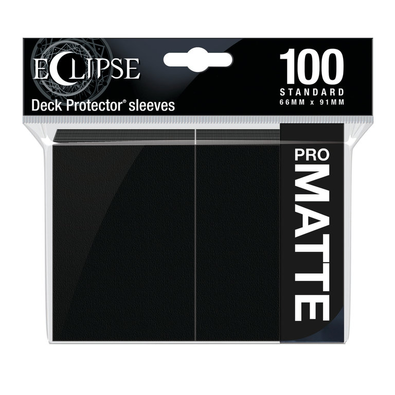 Ultra Pro (UP) Eclipse Matte - Jet Black - 100 Unités - 66mm x 91mm