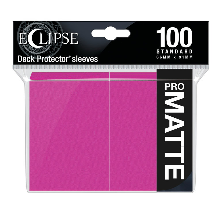 Ultra Pro (UP) Eclipse Matte - Hot Pink - 100 Unités - 66mm x 91mm