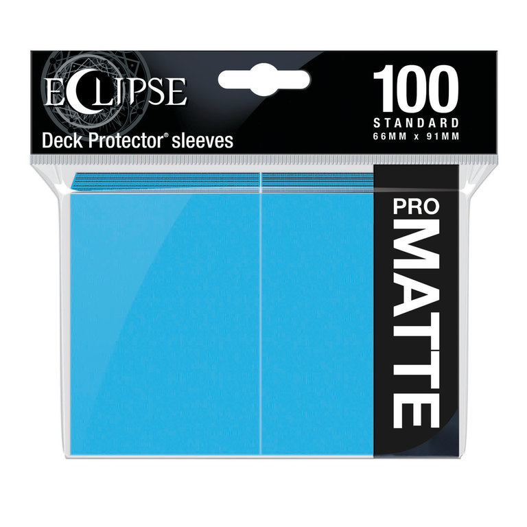 Ultra Pro (UP) Eclipse Matte - Sky Blue - 100 Unités - 66mm x 91mm