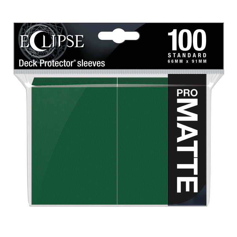 Ultra Pro (UP) Eclipse Matte - Forest Green - 100 Unités - 66mm x 91mm