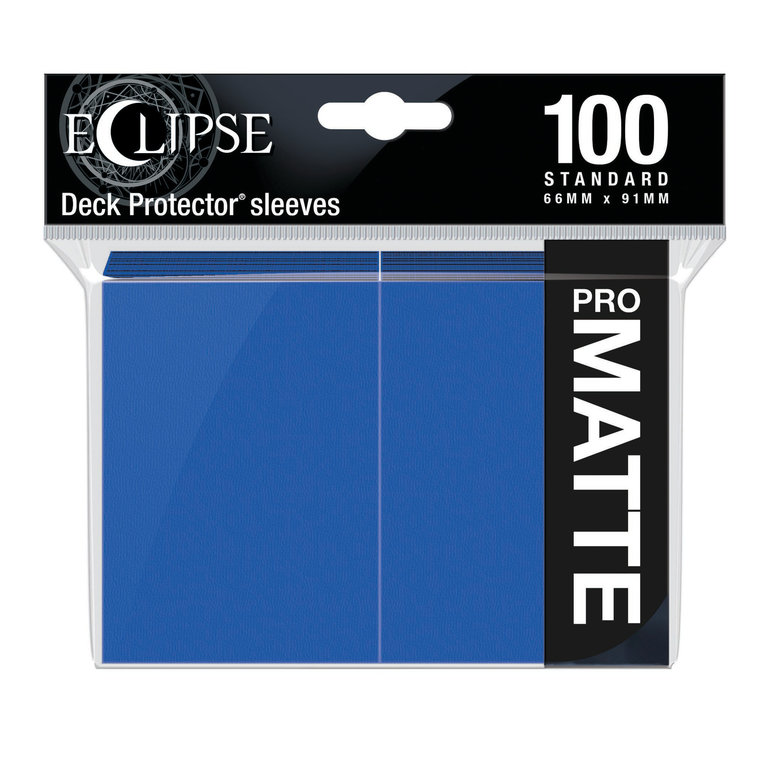 Ultra Pro (UP) Eclipse Matte - Pacific Blue - 100 Unités - 66mm x 91mm