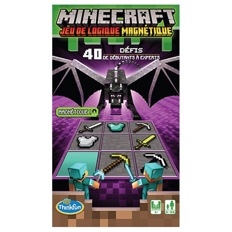 Thinkfun Minecraft - Jeu de logique magnetique (Francais)