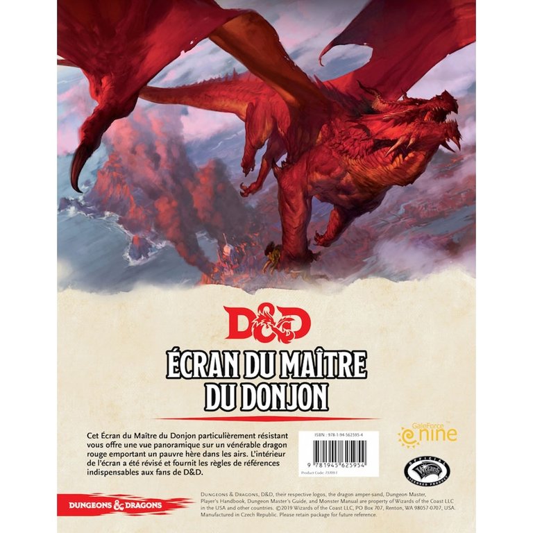 Dungeons & Dragons  - Ecran du Maitre du Donjon