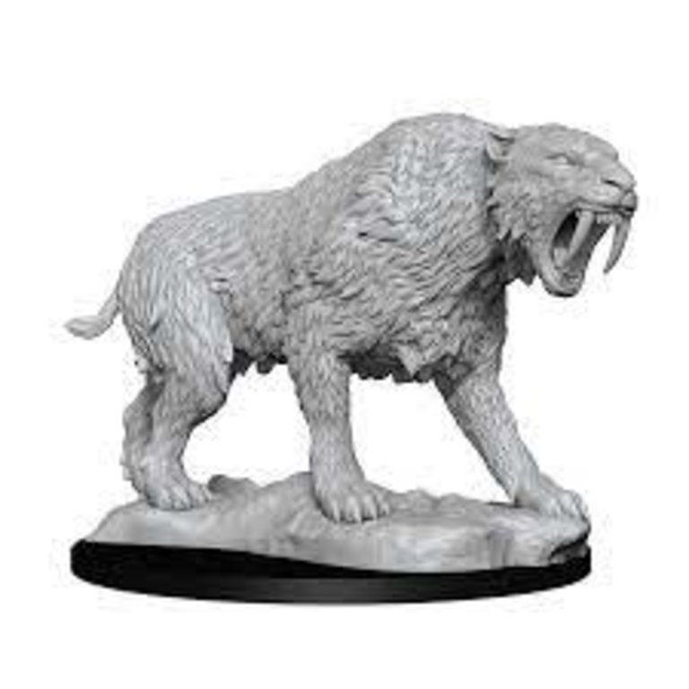 Deep Cuts Unpainted Minis - Saber-toothed Tiger