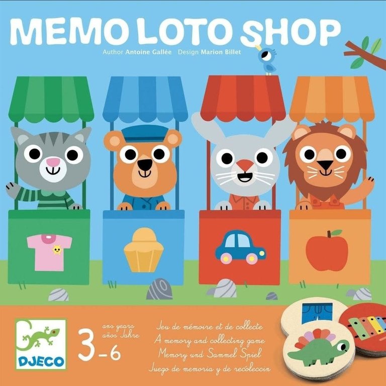 Djeco Memo Loto Shop (Multilingual)