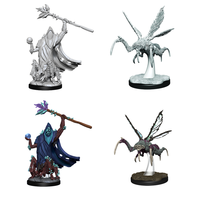 Critical Role Unpainted Miniatures - Core Spawn Emissary and Seer
