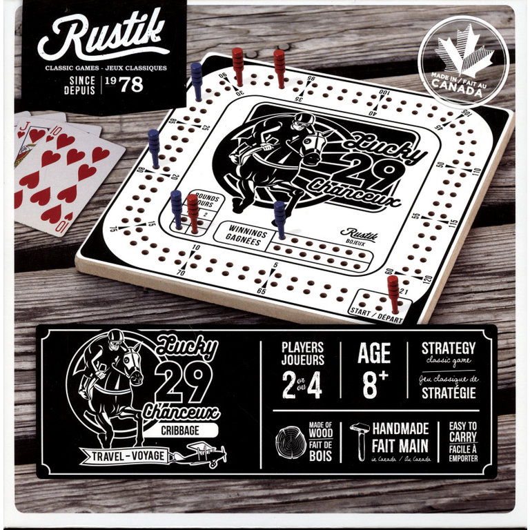 Cribbage - 29 chanceux - Voyage (Multilingual)