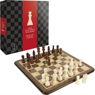 Jeu d'échecs en bois - Deluxe (Multilingue)