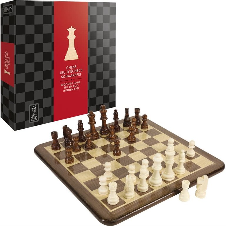 jeu d'échecs en bois - Deluxe (Multilingual)