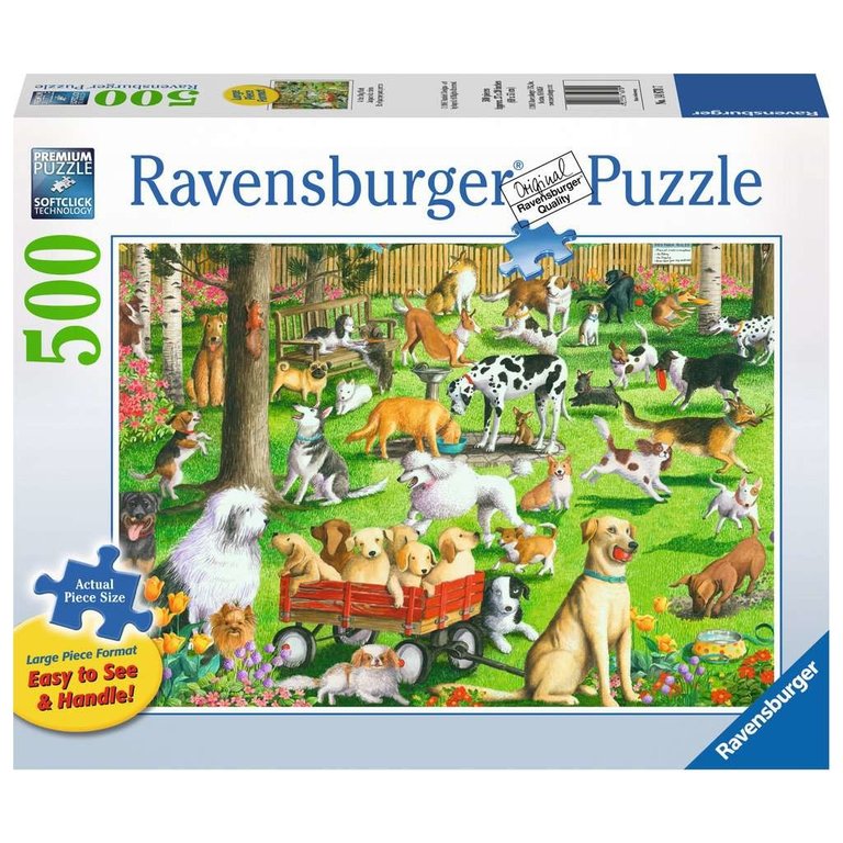 Ravensburger Au parc à chiens - 500 pièces Large